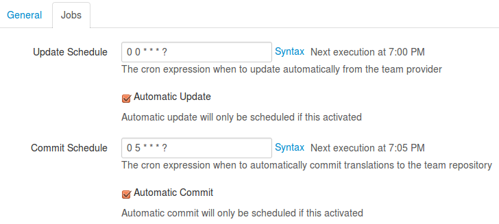 Automatic Update/Commit