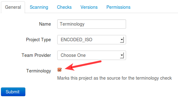 Create a Terminology Project